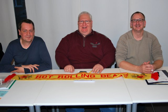 Foto (R. Grebert): Der neue Vorstand der Bears (v.li.): Markus Grebert, Ronny Berger, Mark Möhlen.