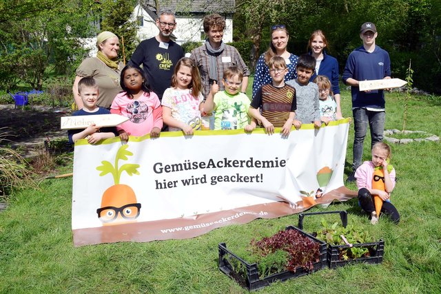 "Gemüse-Ackerdemie - hier wird geackert!" lautete das Motto.
