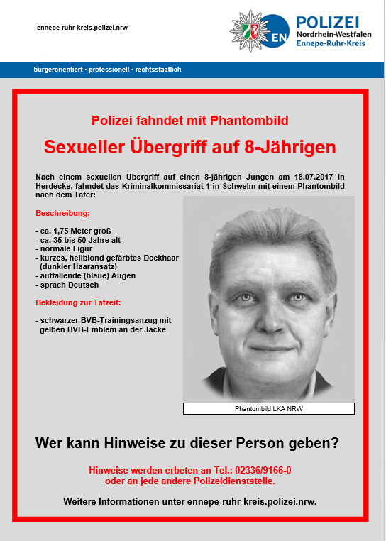 Das ist das Phantombild des mutmaßlichen Täters