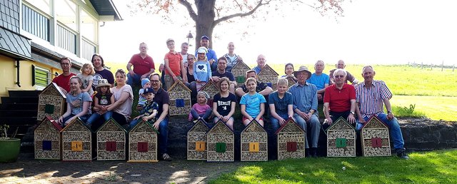 14 Insektenhotels wurden gebaut.