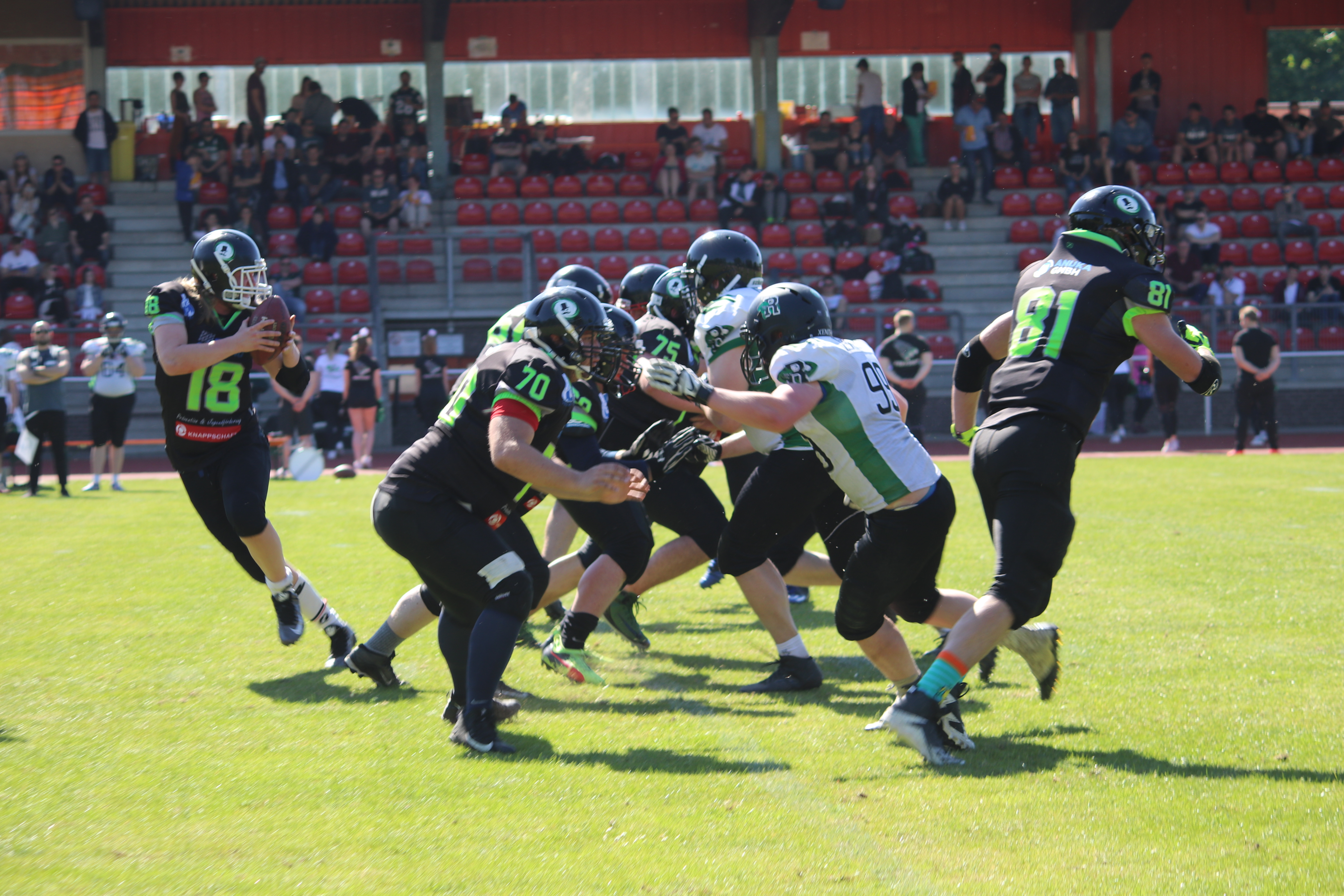 Spielzug der Offense, der Black Barons