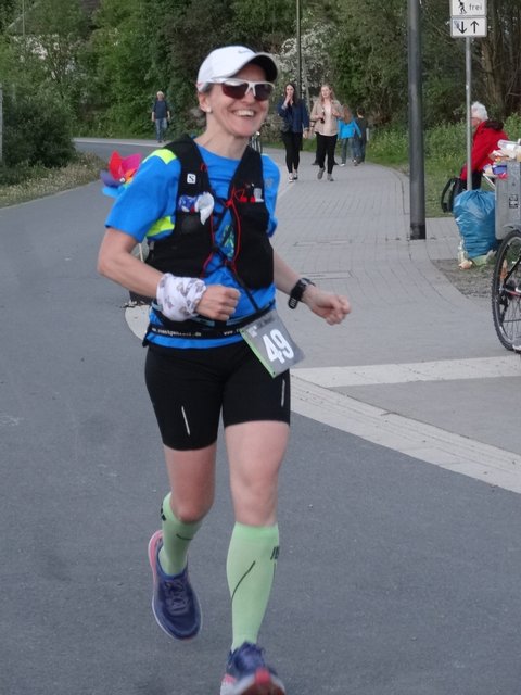 Geschafft ! Wibke glücklich im Ziel !