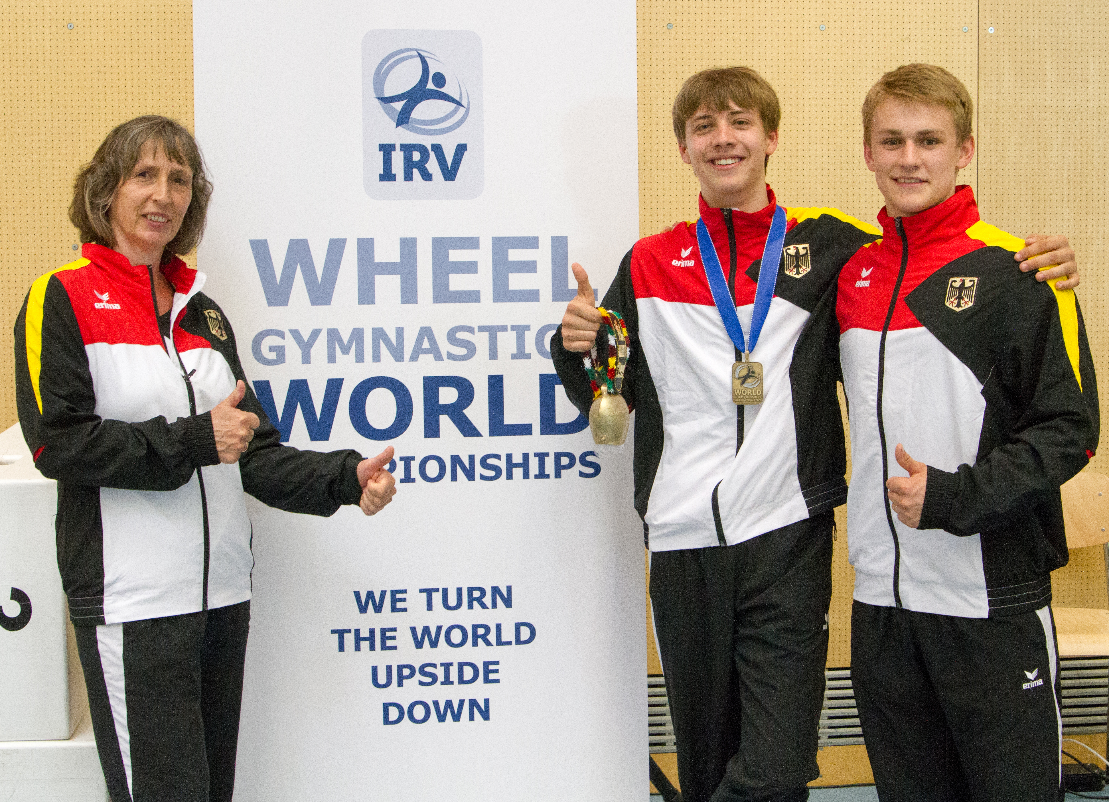 Stefanie Jochem und ihre Heisinger Jungs: Philipp Remy und Yanneck Gabriel