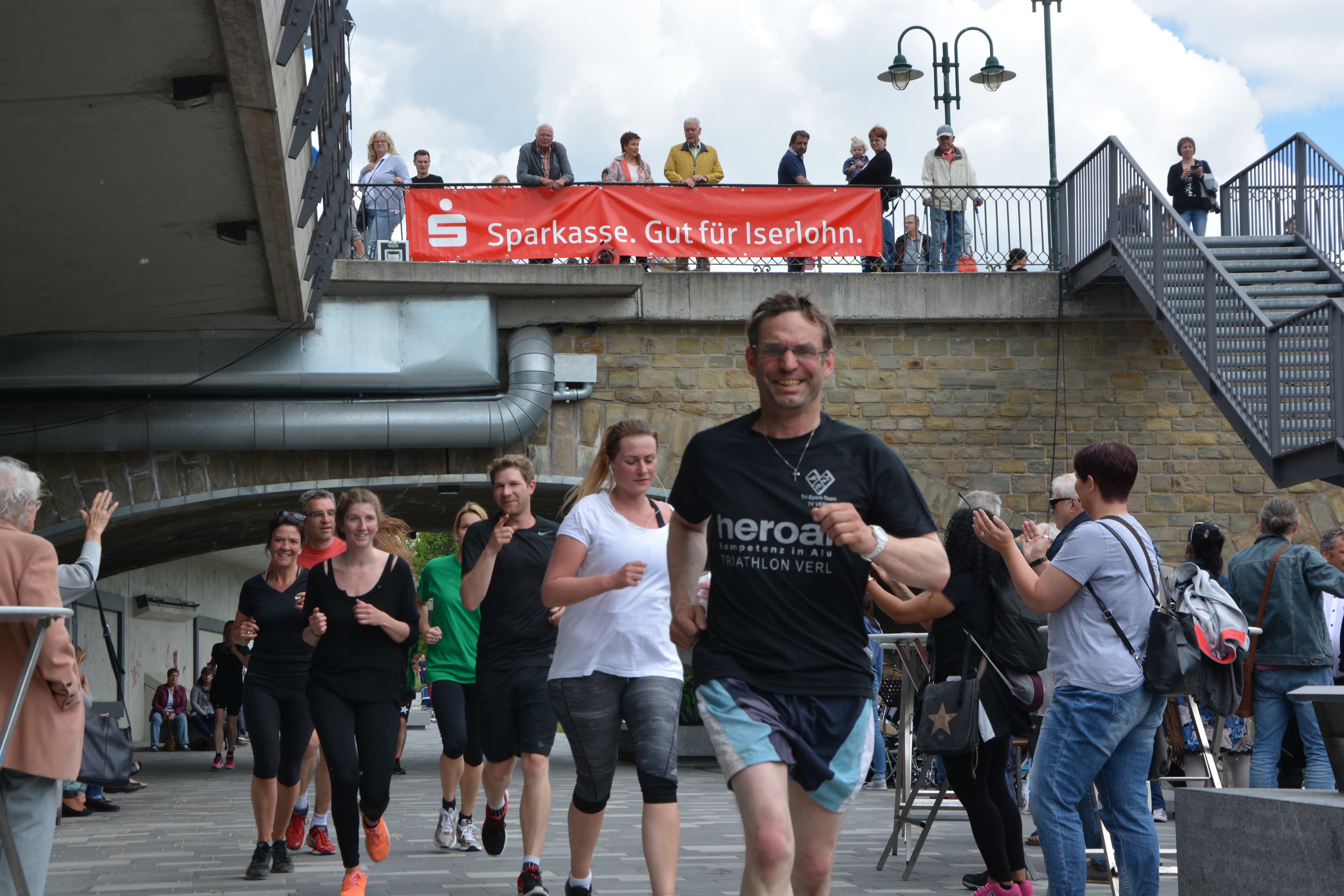 Das Ziel erwartet die Fun-Läufer erneut auf der Lennepromenade. Archivfoto/Ranke