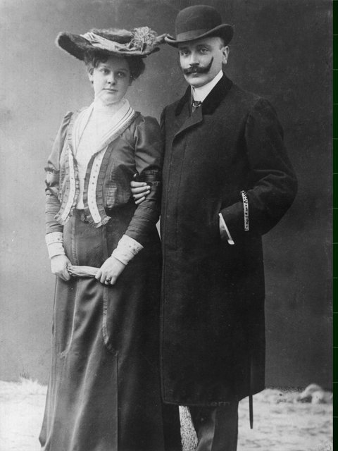 Meine Großeltern, A.N. und B.P. --- geb. 1868 und 1882 --- verh. 1906 --- gest. 1932 und 1945