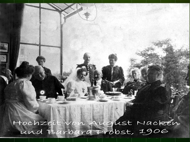 Meine Großeltern, A.N und B.P. Hochzeit anno 1906