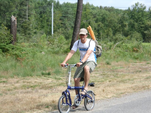 Im Urlaub:  Das Frühstück kommt per Klapprad