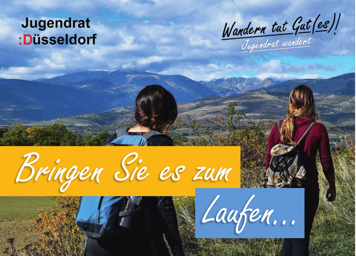 Postkartenmotiv der Aktion "Wandern tut Gut(es)!"