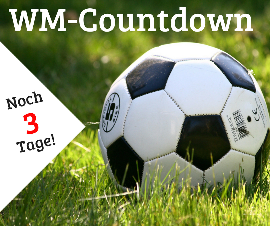 Die WM rückt immer näher. Jetzt sind es nur noch 3 Tage! Foto: dab