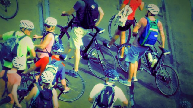 wir sind mit dem radel da ...