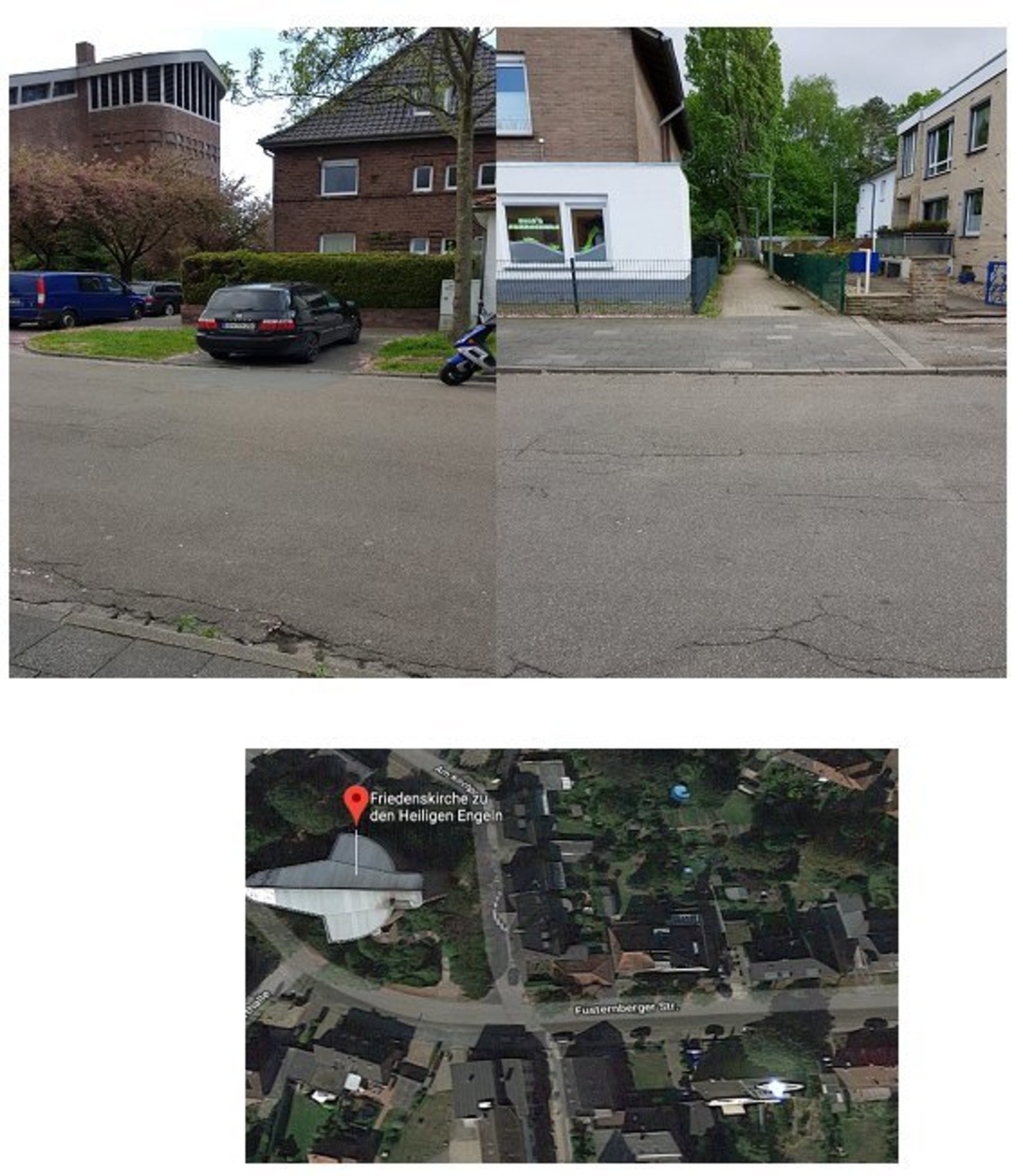 Antrag für das Aufstellen zweier Poller Fusternberger Straße/Am