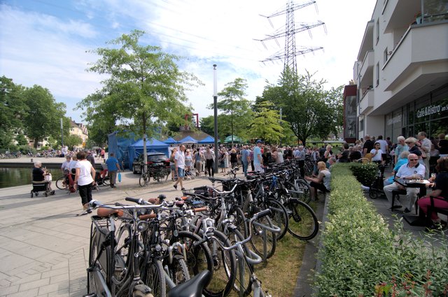 Radlertreff an der Radmosphäre am Niederfeldss in Essen Altendorf
