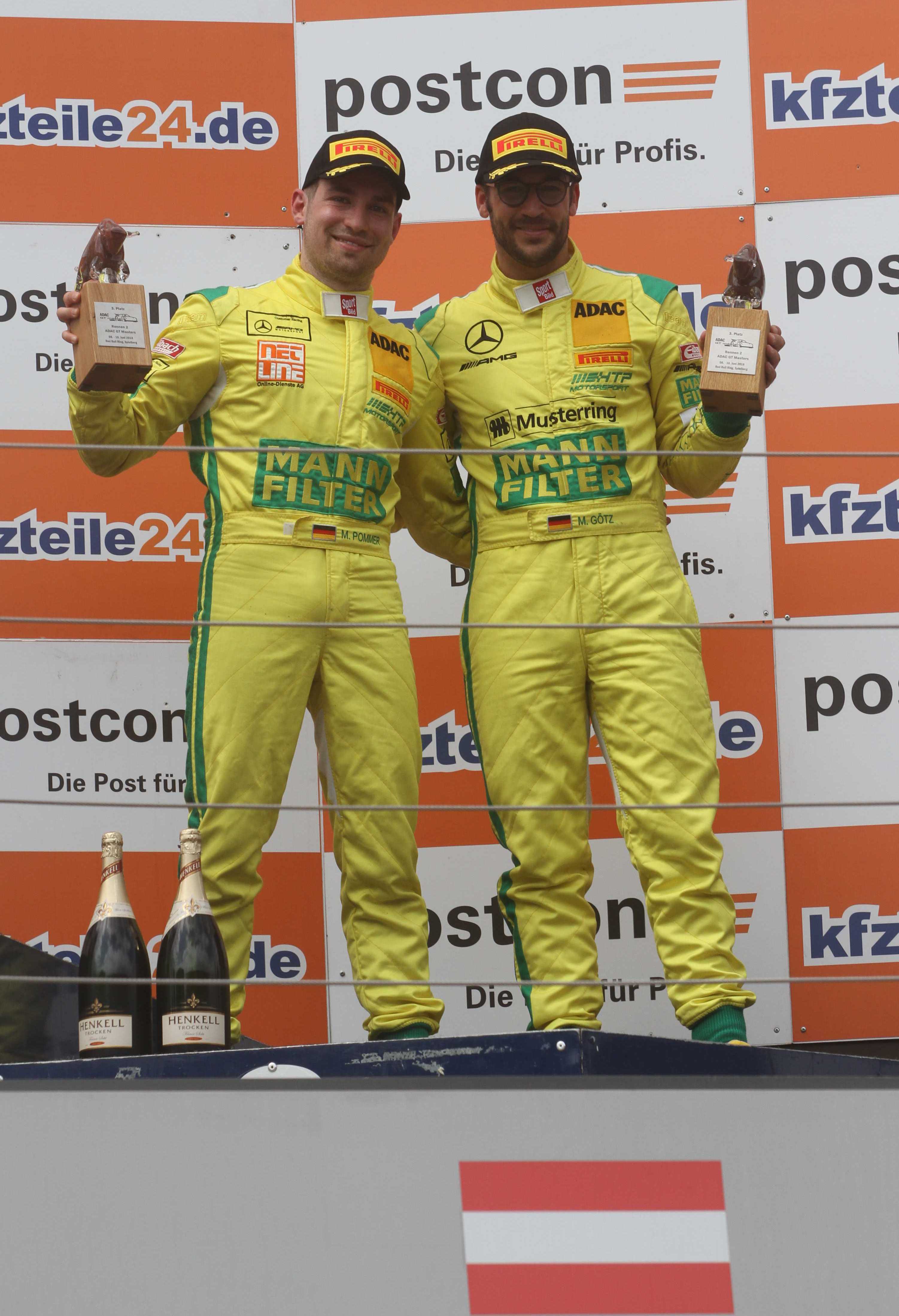 Maximilian Götz (rechts) vom AMC Duisburg e. V. zusammen mit Teampartner Markus Pommer