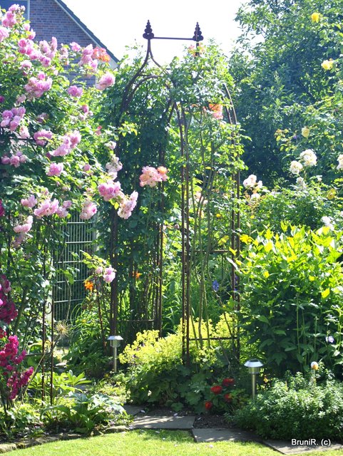 Einfach nur traumhaft, die schönen Durchgänge voller Rosen...