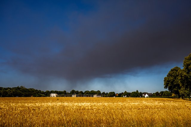 Auch über Methler zu sehen (Pflegeheim Peter und Paul im Hintergrund)