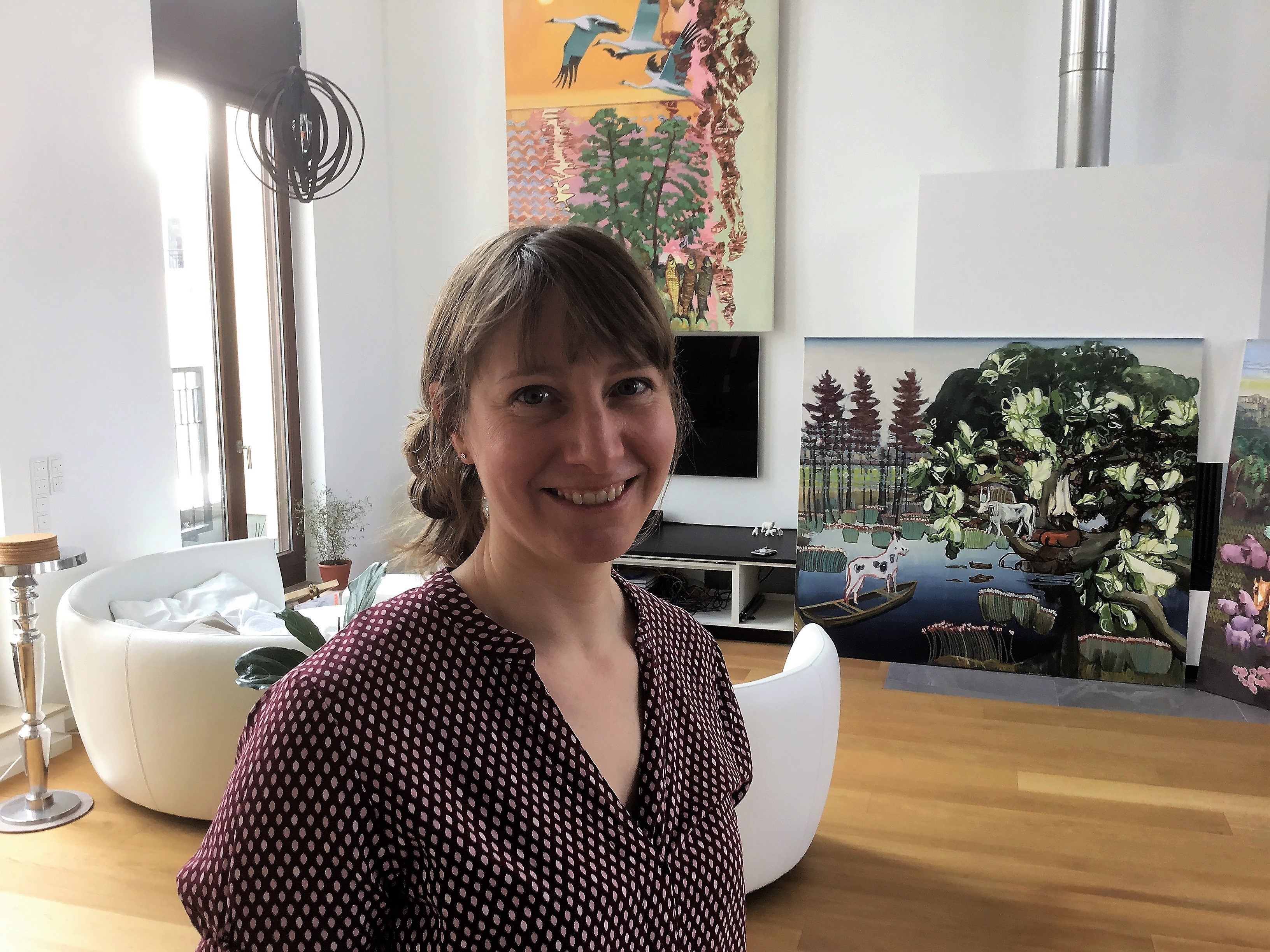 Ruth Kretzmann in ihrem Atelier in der Stadtmitte von Mülheim an der Ruhr