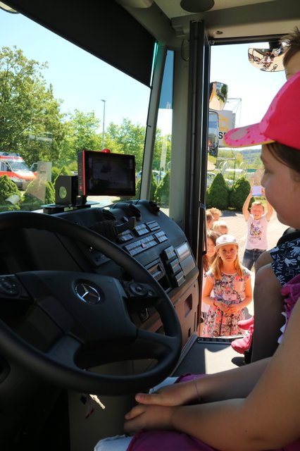 Einmal am Steuer eines Müllwagens sitzen.... | Foto: Goor-Schotten