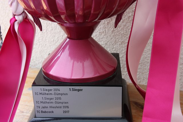 Hier das Gleiche für den Wanderpokal der Verbandsliga.