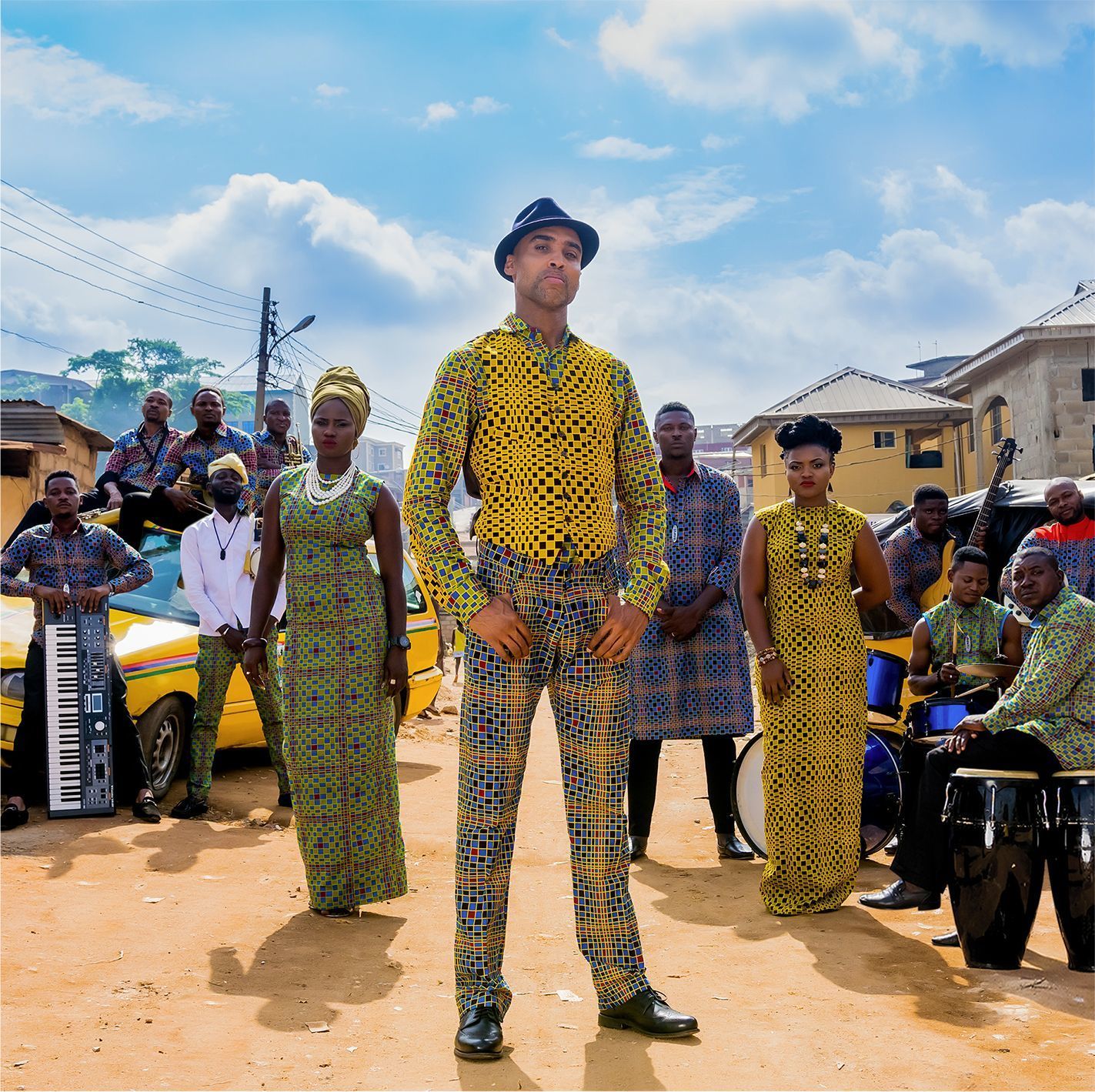 Die Band "Bantu" sorgt für tanzbare Sounds im Recklinghäuser Stadtgarten.