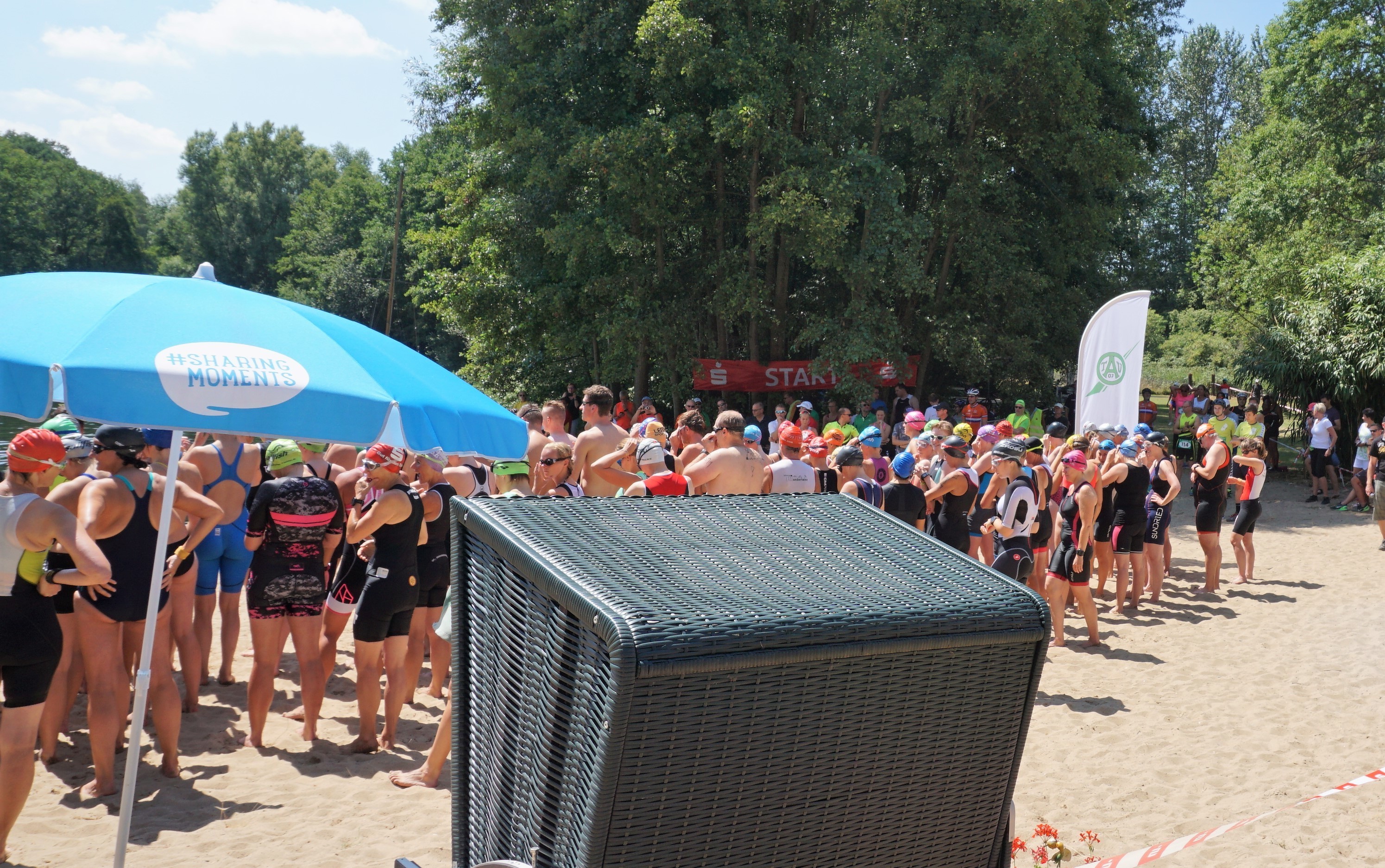 Kurz vor dem Start am Eyller See