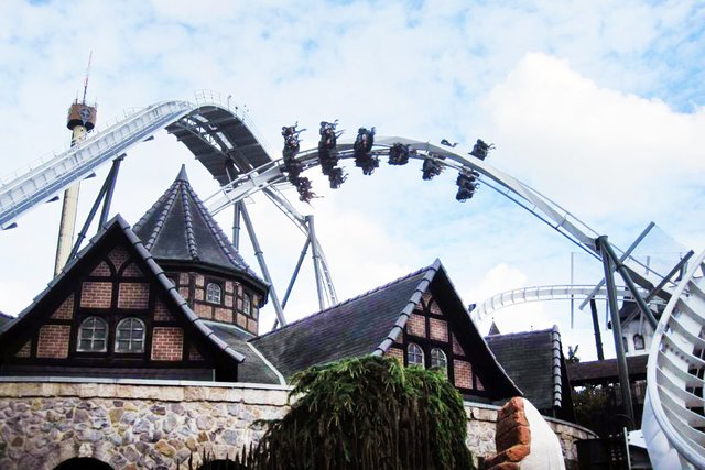 "Flug der Dämonen" im Heide Park.