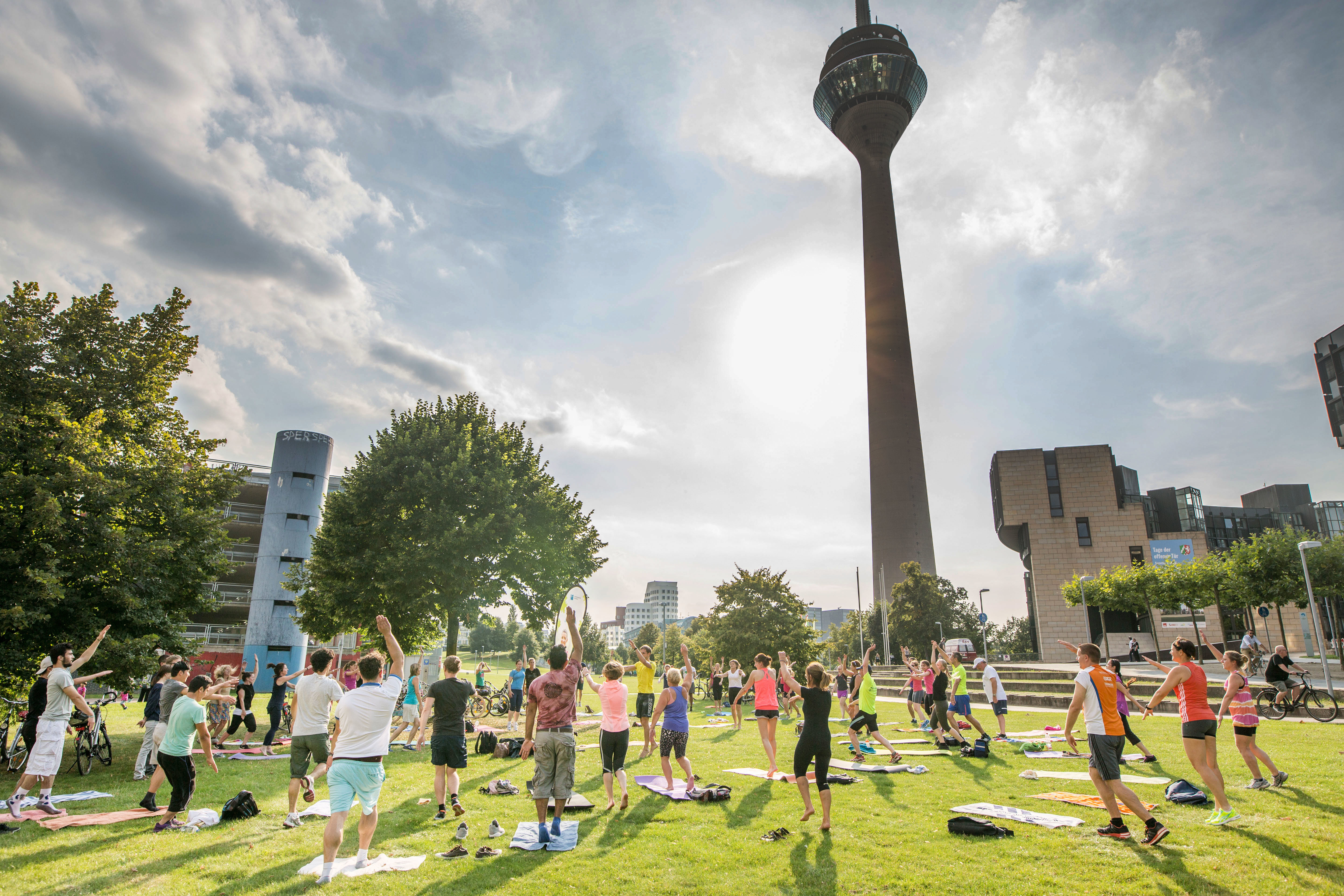 Sport im Park. Foto: Landeshauptstadt Düsseldorf Malte Krudewig