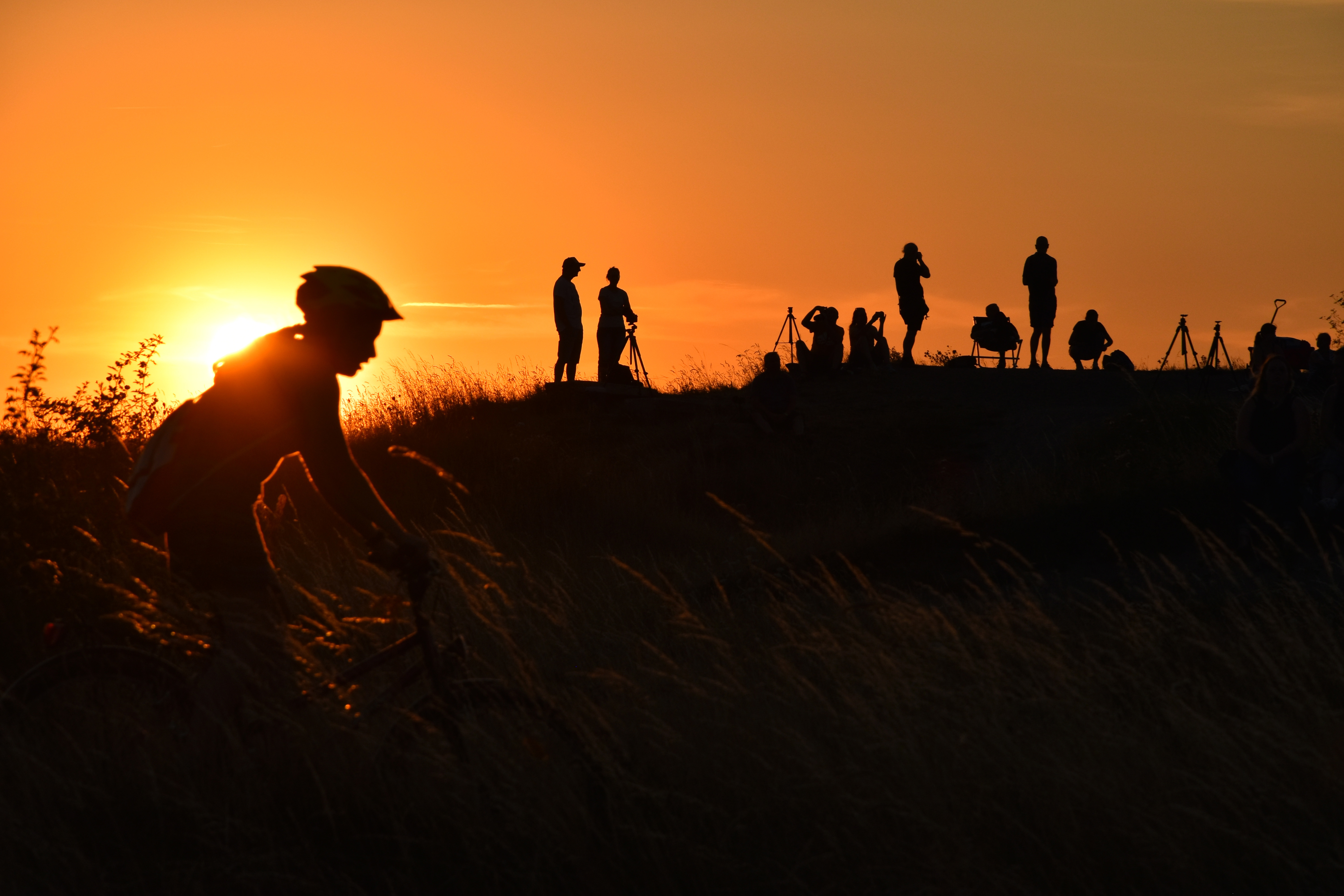 Der Sonnenuntergang versprach einiges ...