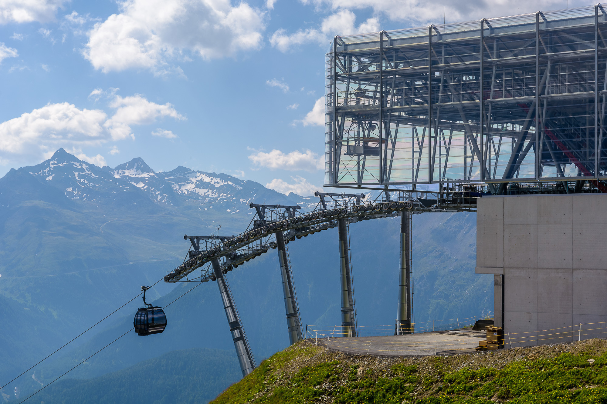 Die Giggijochbahn hat uns hier schon ein gutes Stück den Berg hinauf gebracht
