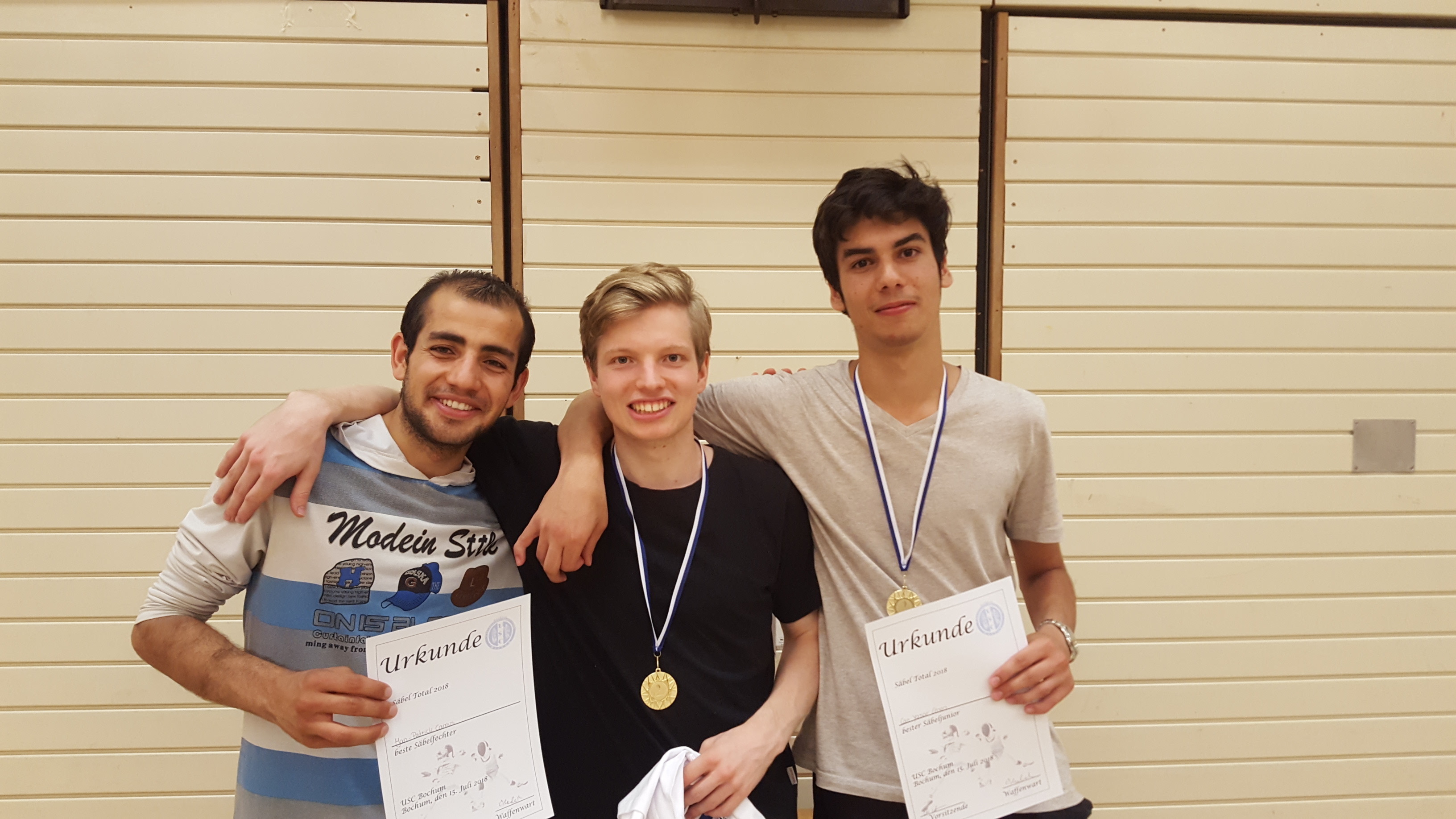 Zeigten gute Leistungen: Zabiullah Aziz, Jan Patrick Camus und Lukas Rüller.