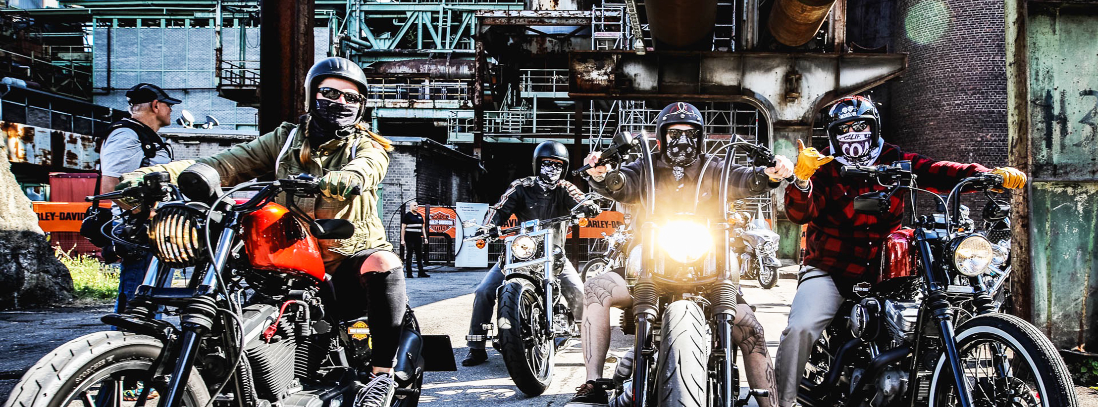 Am kommenden Sonntag, 5. August, 10 bis 18 Uhr, treffen sich zum 24. Mal Freunde, Fans und Fahrer der amerikanischen Motorrad-Kultmarke Harley-Davidson im Ruhrgebiet. Zum fünften Mal findet diese Veranstaltung des Hattinger Event-Managers Klaus Fröhlich auf dem Hüttengelände statt. Foto: Ben Ott