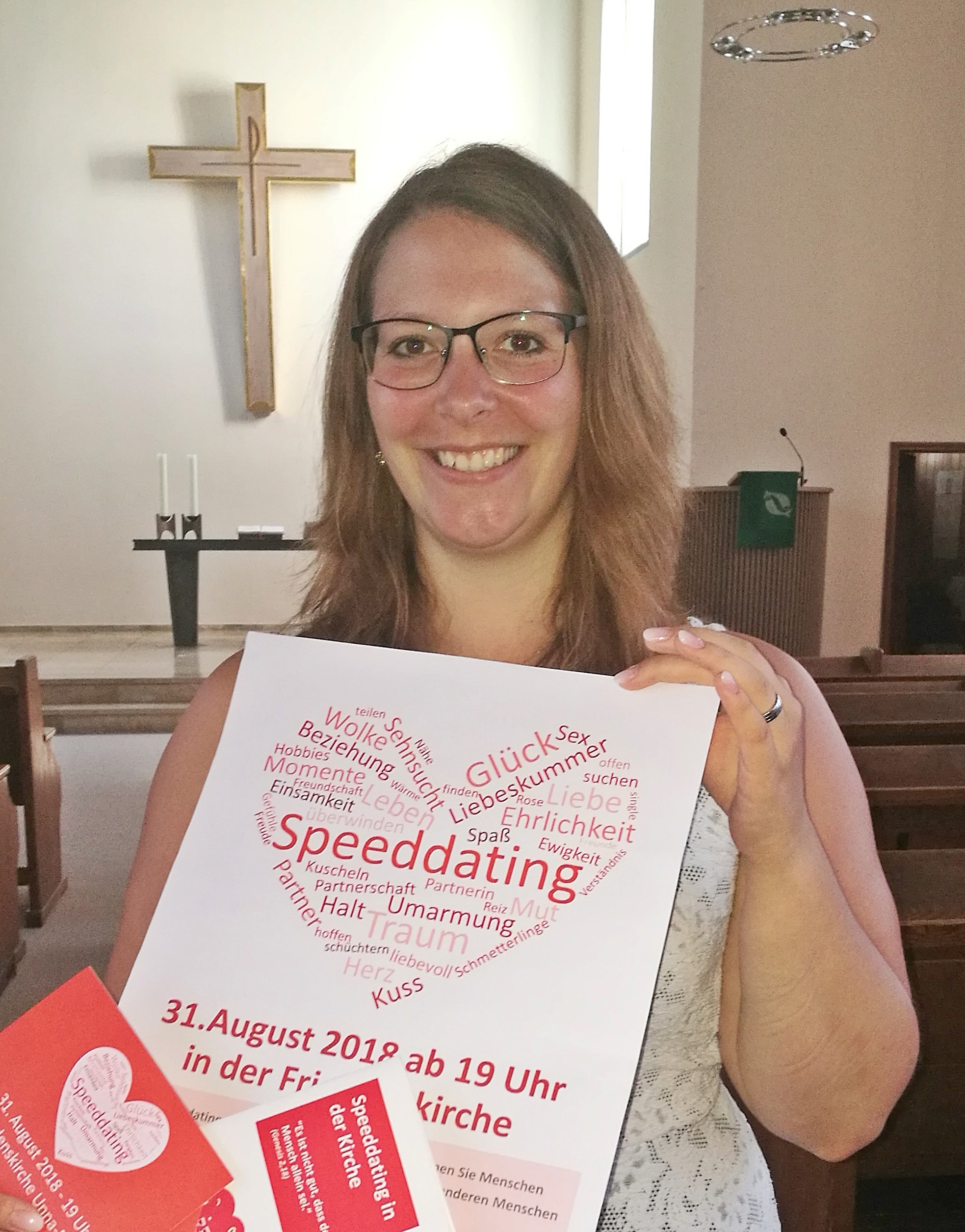 In Massen und in ganz Deutschland ist es das erste Speed-Dating einer Ev. Kirchengemeinde. Vikarin Nele Kaiser hatte die Idee und freut sich zahlreiche Teilnehmer.