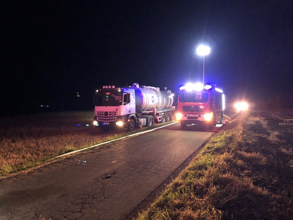 Flächenbrand auf Behlingen