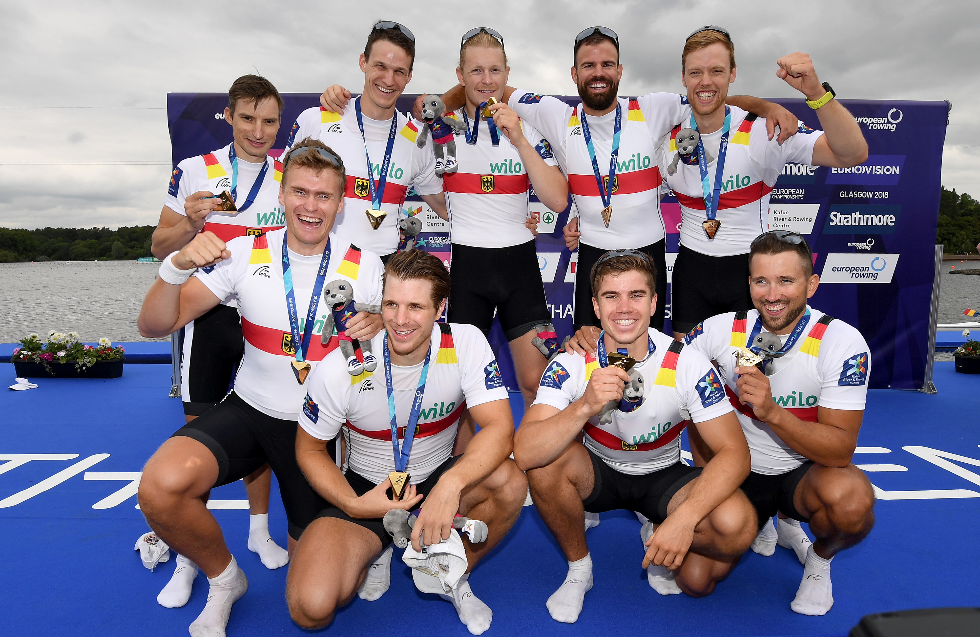 Die Goldmedaillen-Gewinner vom Dortmund-Ems-Kanal konnten in Glasgow strahlen. Sie holten den sechsten EM-Titel in Serie ins Dortmunder Ruderleistungszentrum nach Lindenhorst.