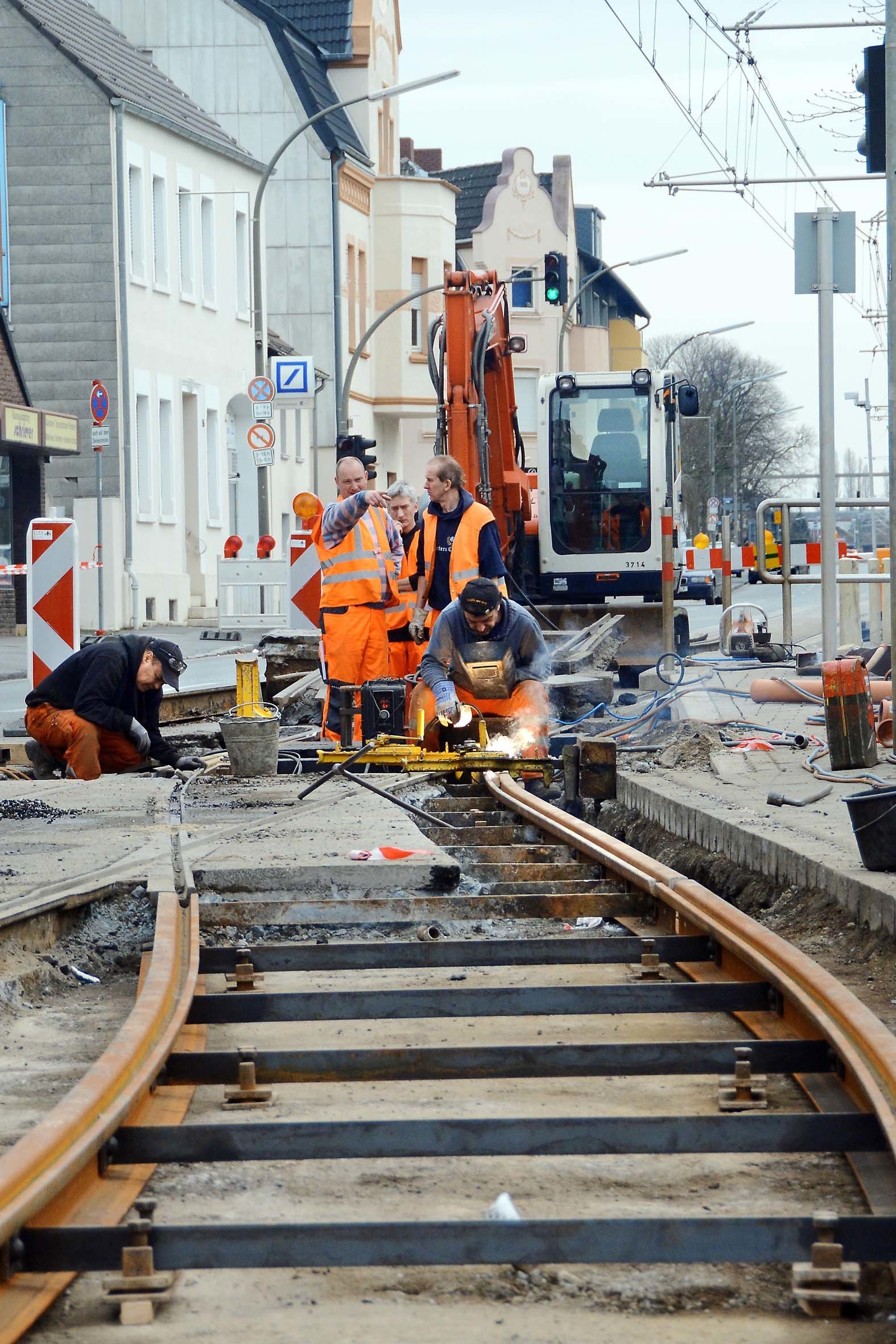 Symbolbild: Stadtbahn-Gleisbau in Dortmund (2016)