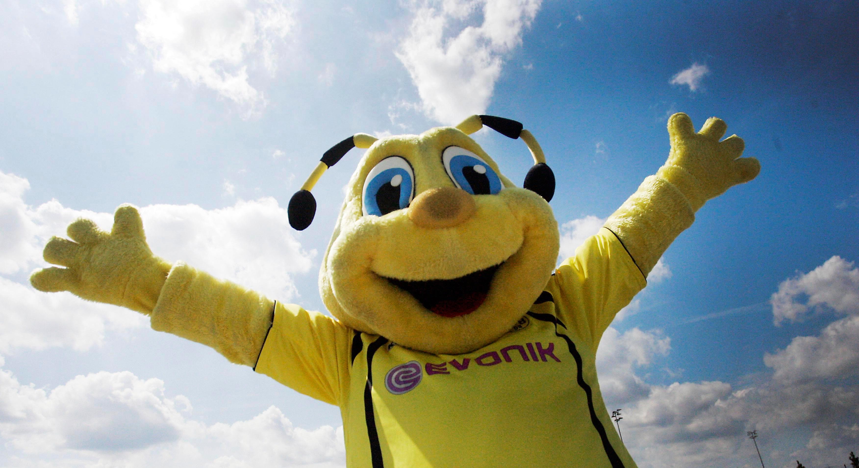 Emma ist beim BVB-Familientag natürlich auch dabei!