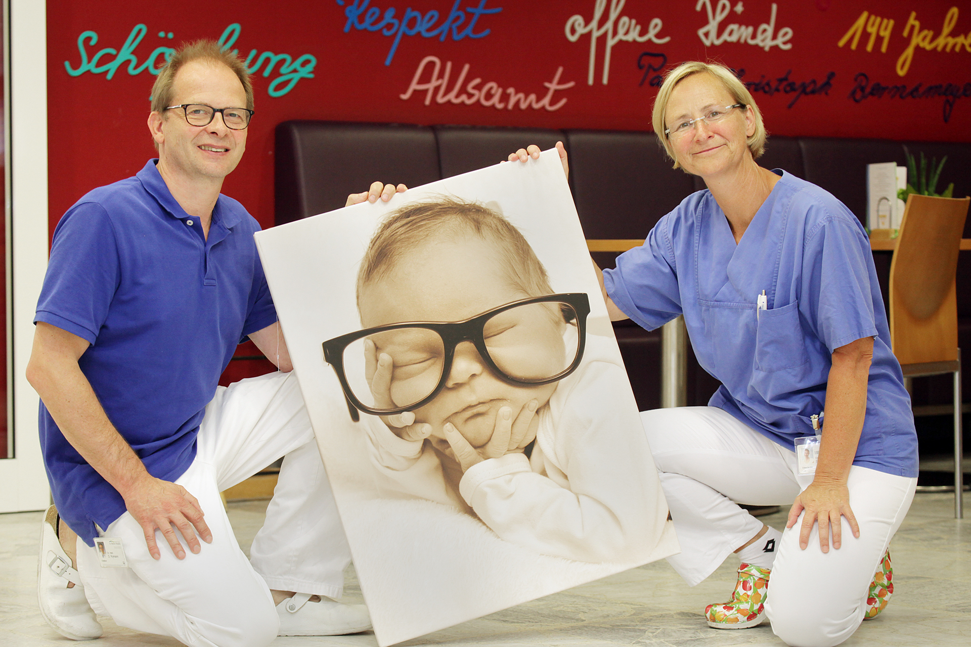 Chefarzt Dr. Donat Roman und die neue leitende Oberärztin Dr. Stefani Grundmann.