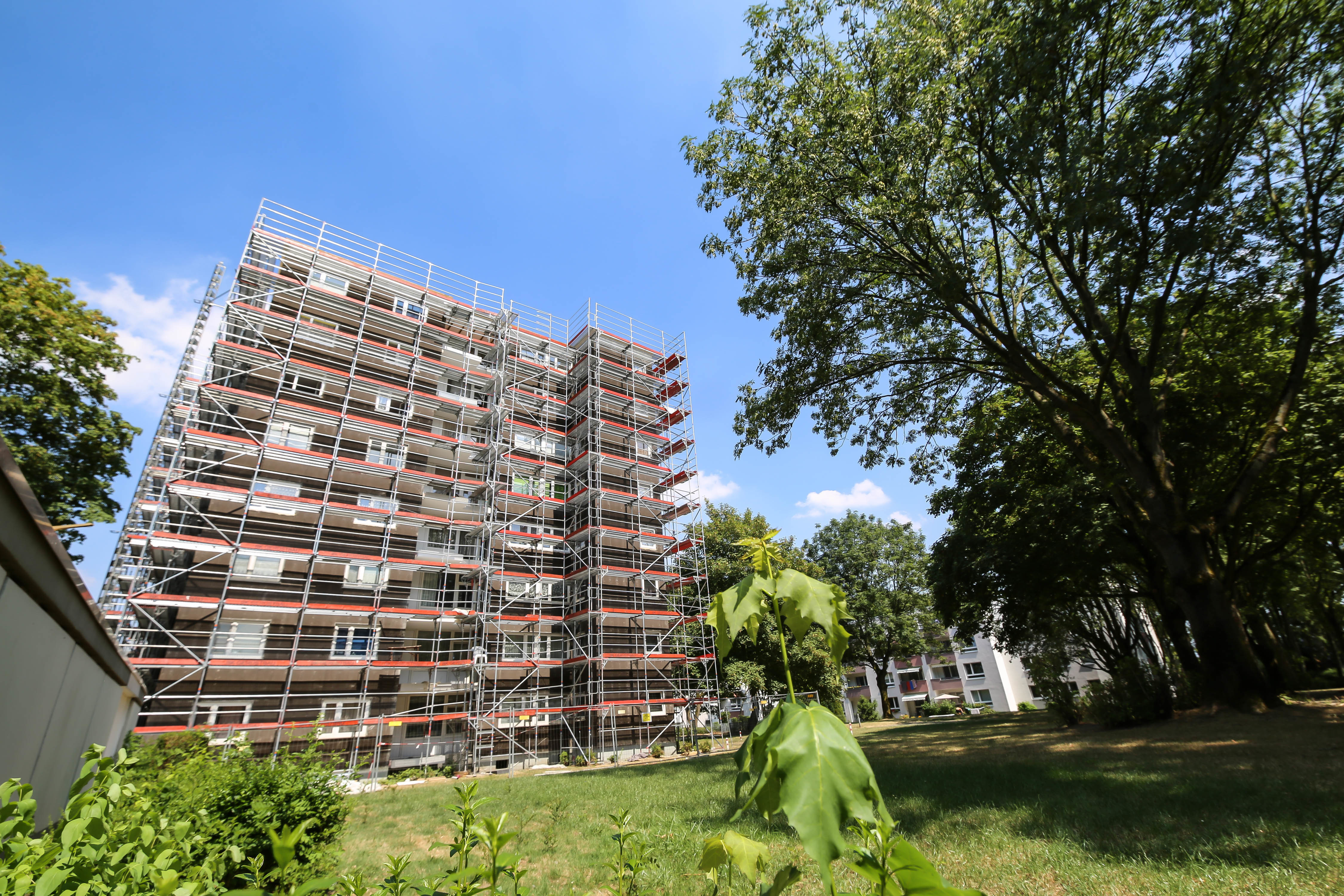 Auch an der Siepmannstraße in Kirchlinde werden die LEG-Gebäude unter energetischen Gesichtspunkten modernisiert.