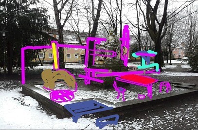 Mitten im Wohngebiet soll auf dem Kurt-Schumacher-Platz in Bergkamen im September 2018 ein temporäres Kunst-Projekt an der Skulptur „Mutter mit Kind(ern)“ entstehen.