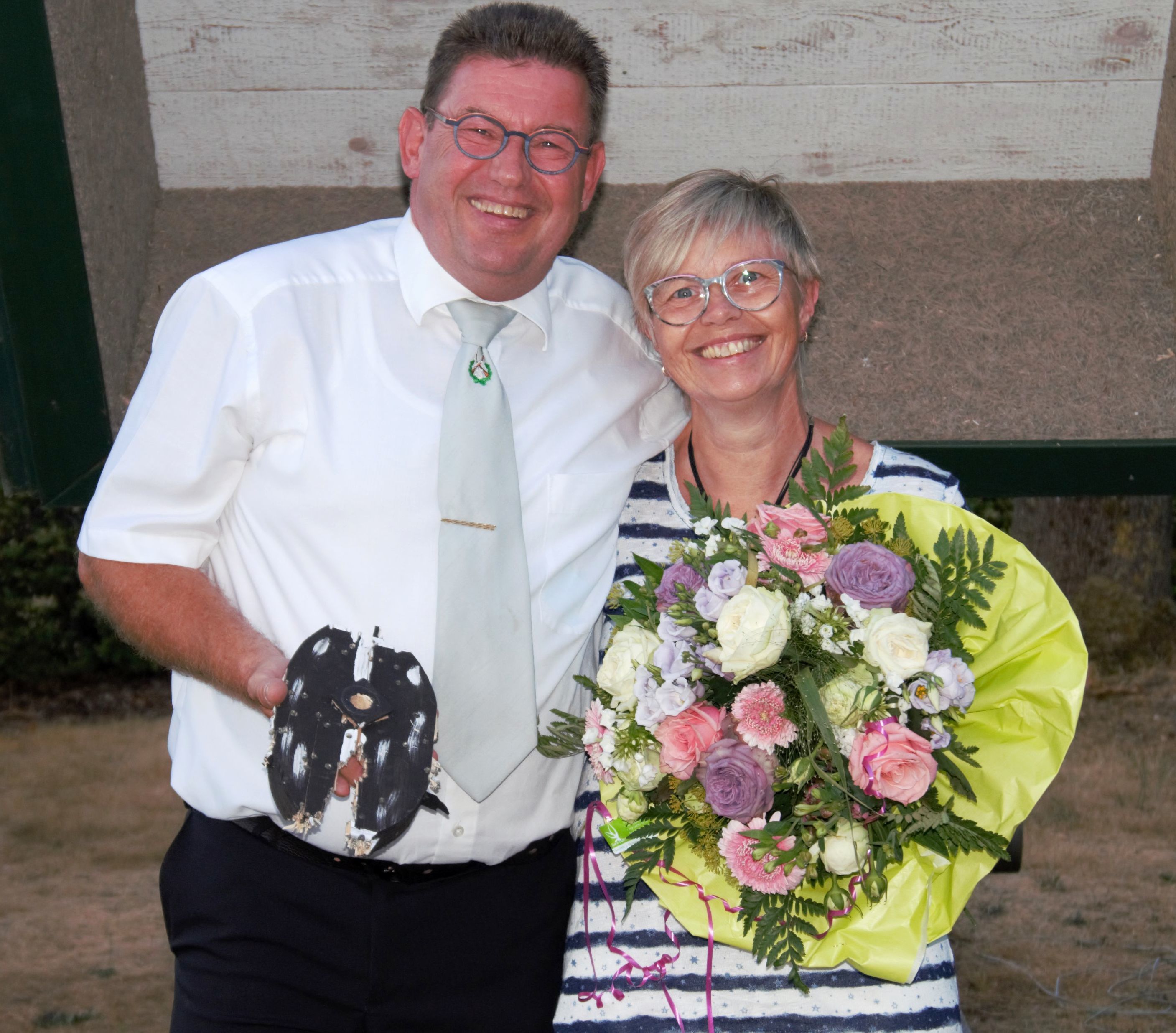 Das neue Schottheider Königspaar Norbert und Silvia Gularek