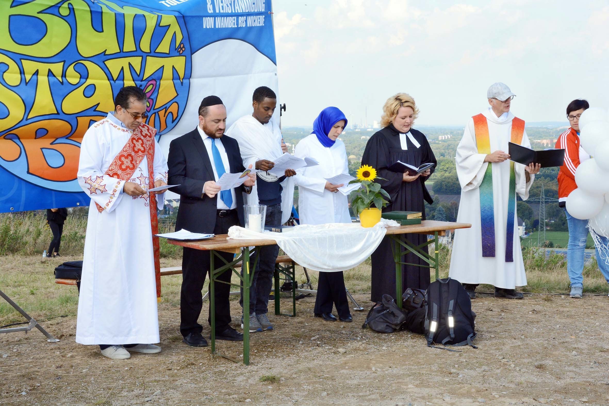 Das Friedensgebet der Religionen auf der Halde Schleswig war auch im vergangenen Jahr ein großer Erfolg.