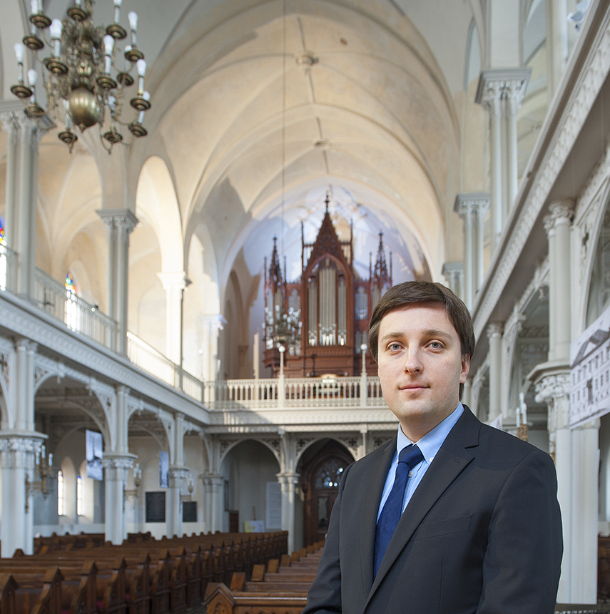 Der Warschauer Organist Michal Markuszewski.
