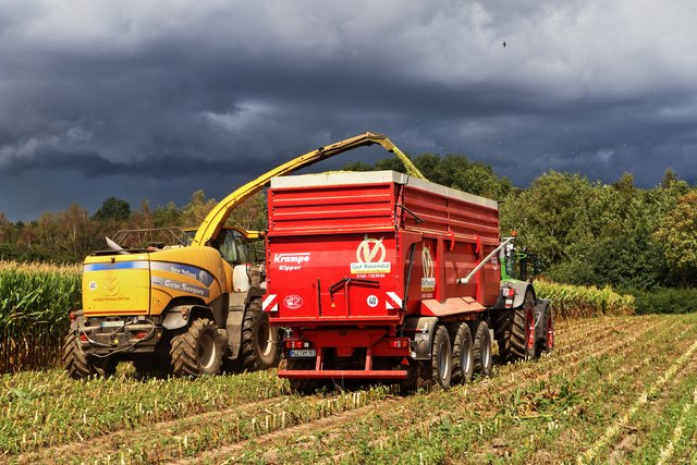 dunkle Wolken siehen ran .................