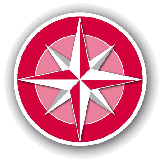Die Kompassrose wird natürlich auch nach dem Relaunch das Symbol des Lokalkompasses sein.