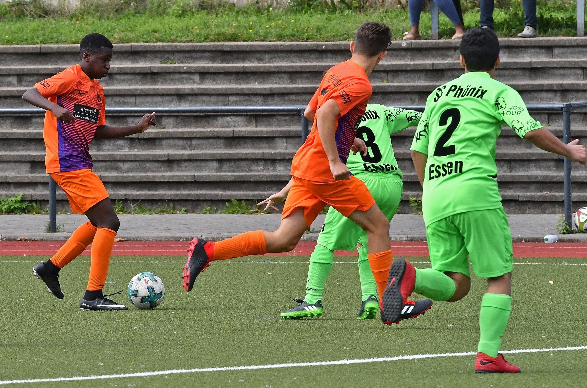 Die Löwentaler C-Junioren drehten die Partie gegen den SC Phönix.
Foto: Bangert