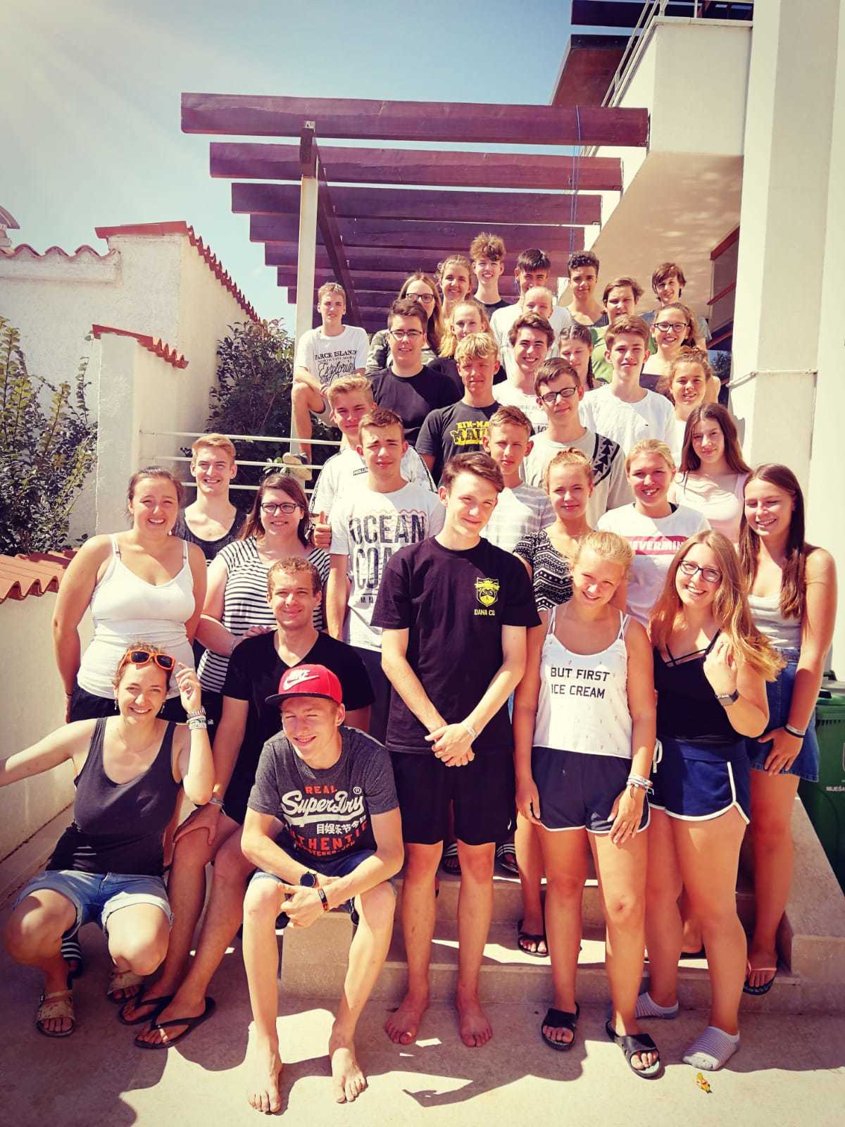 Gut erholt sind die Schüler wieder zurück aus Kroatien. Foto: privat