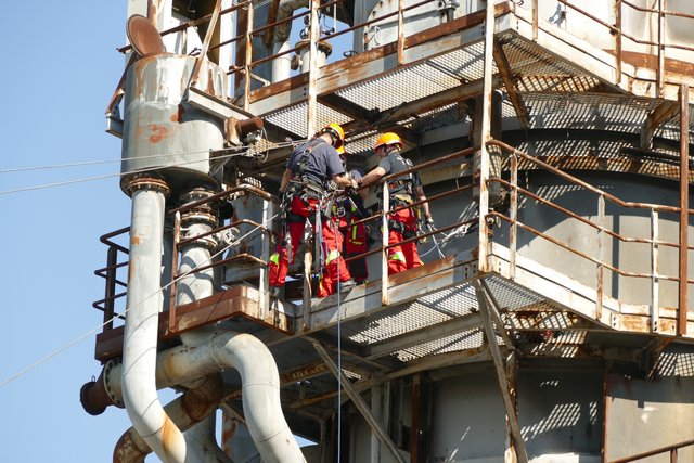 Von hier gings los herunter den roten Koffer (Verletzten) zu bergen!
