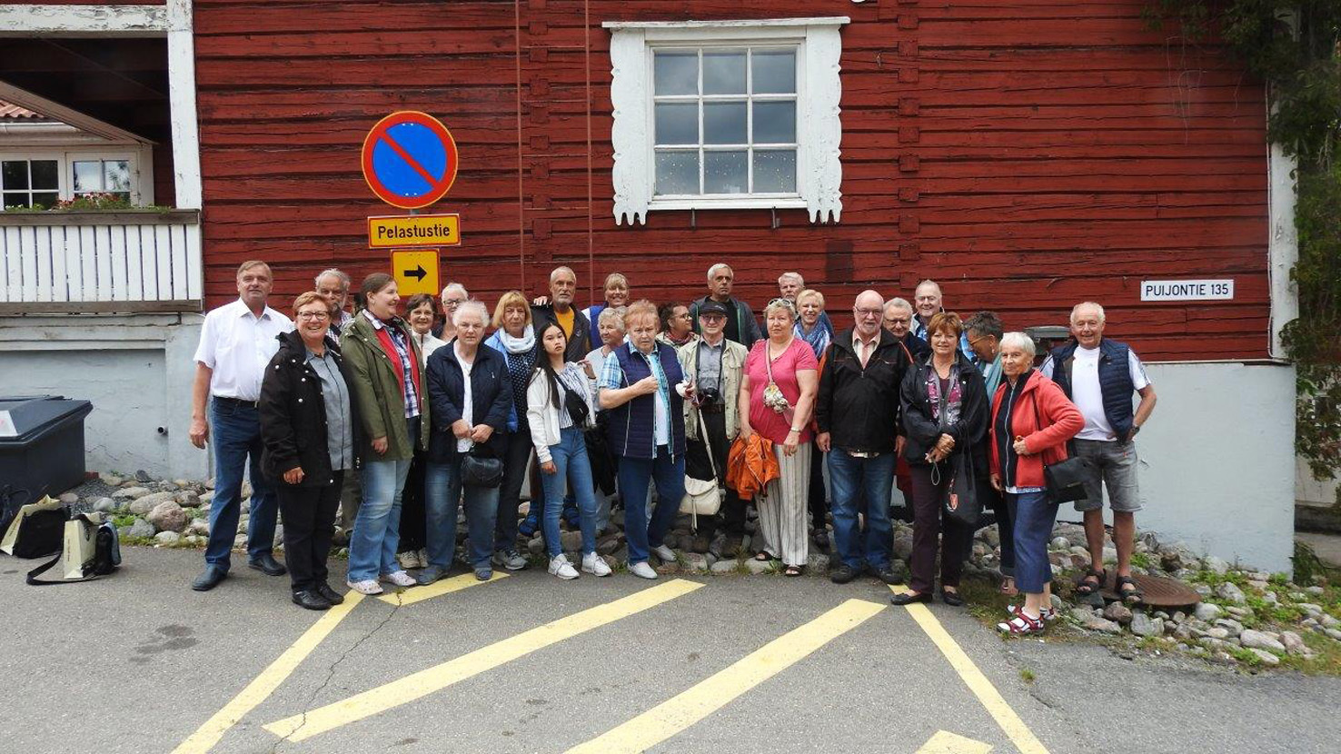 Die Teilnehmer der Reisegruppe nach Finnland und Leppävirta
