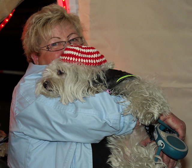 Auch tierische Besucher fanden sich am Stilfabrik-Stand ein. | Foto: Debus-Gohl