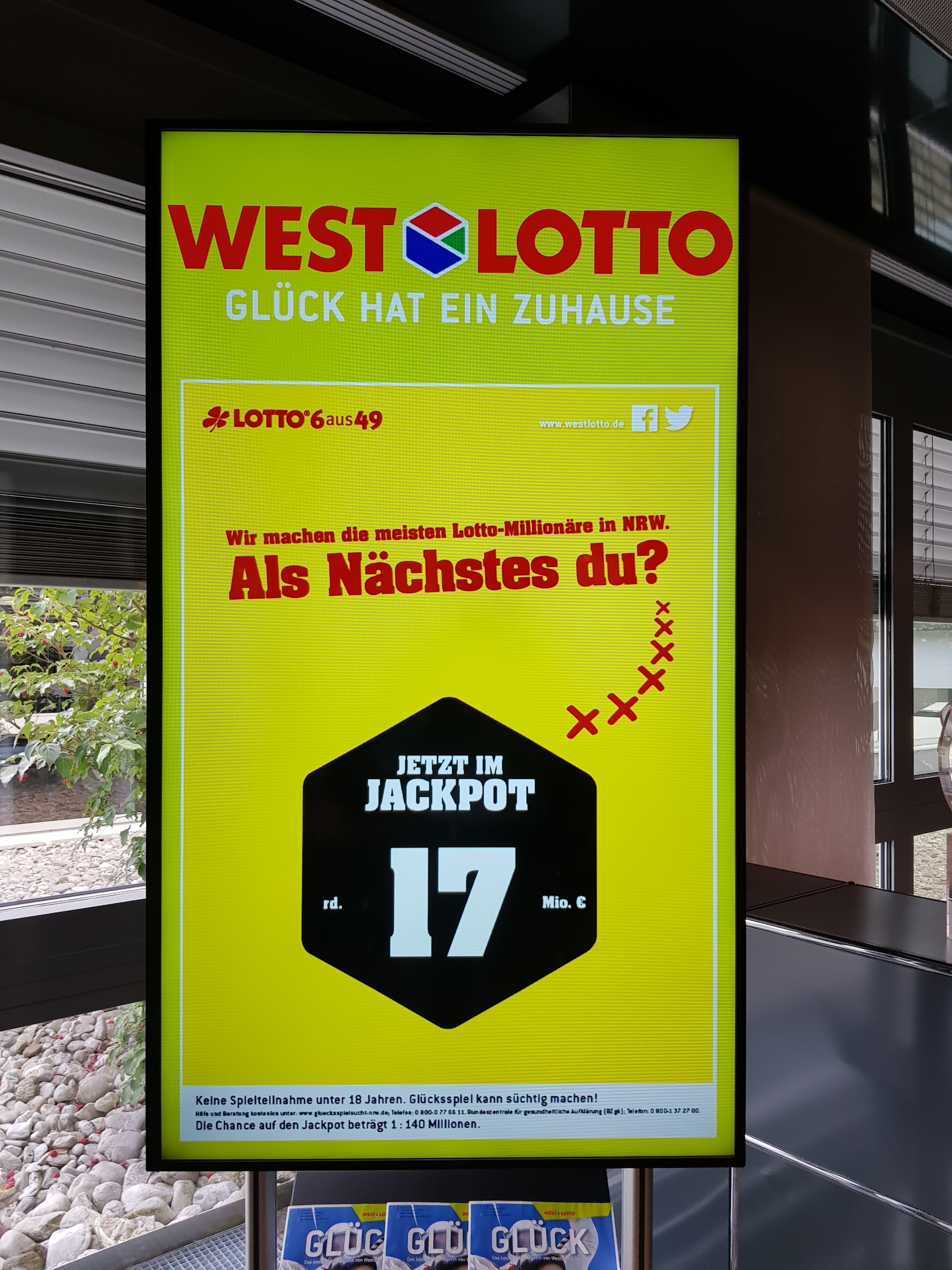 Passend zum Tag der deutschen Einheit am kommenden Mittwoch (3. Oktober 2018) wartet mit 17 Millionen Euro der zweithöchste Lottojackpot des laufenden Jahres.