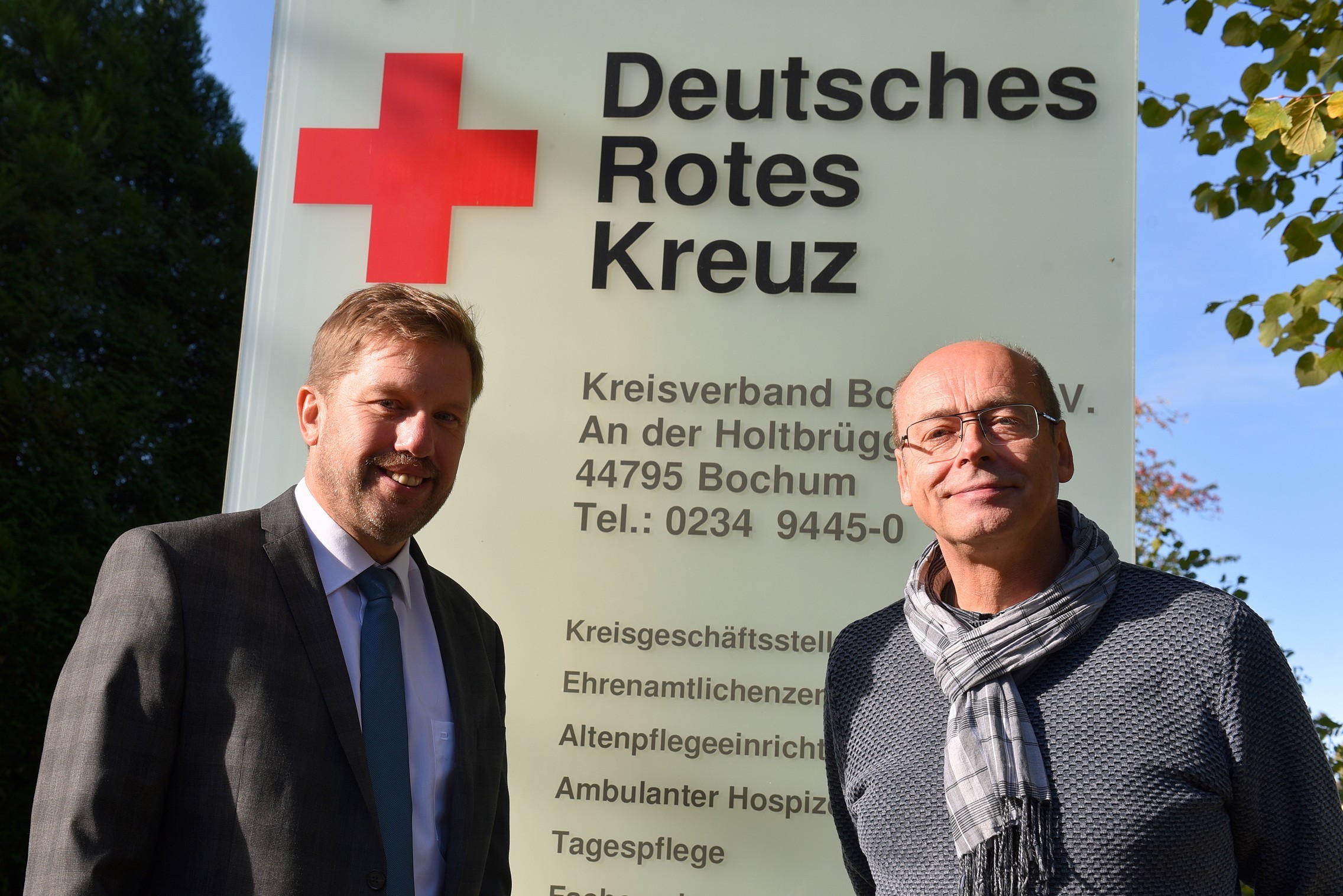 Holger Böhnert und Carl Gerhard Rohm; Foto by Wolfgang Schieren (DRK Bochum)